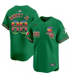 Men Chicago White Sox 88 Luis Robert Jr  Green Mexico Vapor Premier Limited Stitched Baseball Jersey