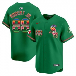 Men Chicago White Sox 88 Luis Robert Jr  Green Mexico Vapor Premier Limited Stitched Baseball Jersey