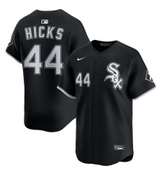 Men Chicago White Sox Nike Black Alternate Limited Jersey Hicks Jordan 44 Men Chicago White Sox Nike Black Alternate Limited Jersey Hicks Jordan 44