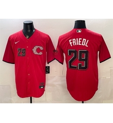 Men Cincinnati Reds 29 TJ Friedl Red 2026 City Connect Stadium Stitched Baseball Jersey Men Cincinnati Reds 29 TJ Friedl Red 2026 City Connect Stadium Stitched Baseball Jersey