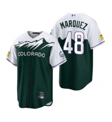 Men Nike Nike Colorado Rockies #48 German Marquez City Connect Stitched Flex Base Baseball Jersey