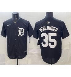 Men Detroit Tigers 35 Justin Verlander Black Limited Stitched Baseball Jersey Men Detroit Tigers 35 Justin Verlander Black Limited Stitched Baseball Jersey