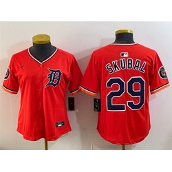 Youth Detroit Tigers  29 Tarik Skubal Orange 2026 Alternate Vapor Premier Limited Stitched Baseball Jersey