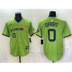 Men Houston Astros 0 Orbit Green 2025 City Connect Limited Stitched Baseball Jersey