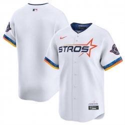 Youth Houston Astros Blank White 2025 City Connect Limited Stitched Baseball Jersey