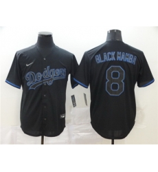 Dodgers 8 Manny Machado Black Shadow 2020 Nike Cool Base Jersey