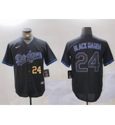 Men Los Angeles Dodgers 24  27Black Mamba 27 Black Cool Base Stitched Baseball Jersey 2