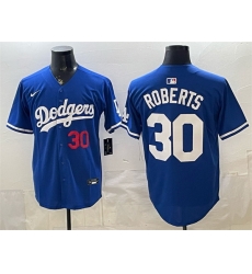Men Los Angeles Dodgers  30 Dave Roberts Royal 2026 Limited Stitched Baseball Jersey