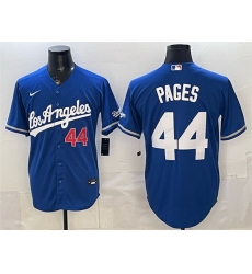Men Los Angeles Dodgers  44 Andy Pages Royal Alternate Stadium Stitched Baseball Jersey