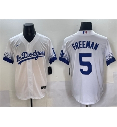 Men Los Angeles Dodgers 5 Freddie Freeman White City Connect Cool Base Stitched Jersey Men Los Angeles Dodgers 5 Freddie Freeman White City Connect Cool Base Stitched Jersey