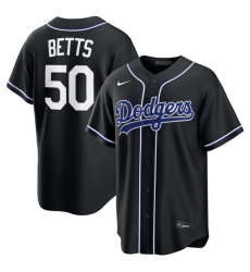 Men Los Angeles Dodgers 50 Mookie Betts 2026 Fashion Replica Black Out Stitched Baseball Jersey Men Los Angeles Dodgers 50 Mookie Betts 2026 Fashion Replica Black Out Stitched Baseball Jersey