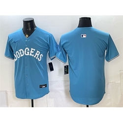 Men Los Angeles Dodgers Blank Blue Vapor Limited Stitched Baseball Jersey