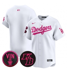 Men Los Angeles Dodgers Blank White 2026 Mothers Day Vapor Premier Limited Stitched Baseball Jersey