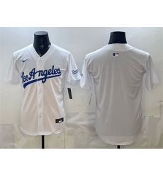 Men Los Angeles Dodgers Blank White Alternate Stadium Stitched Baseball Jersey