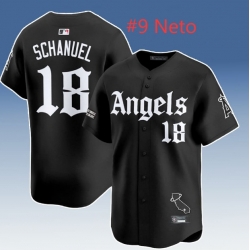 Men Chicago Cubs #9 Zack Neto Black Gothic North Side Edition Vapor Premier Limited Stitched Baseball Jersey