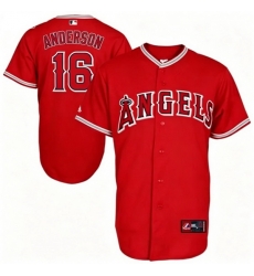 Men Los Angeles Angels Garret Anderson #16 Red Majestick Baseball Jersey Men Los Angeles Angels Garret Anderson #16 Red Majestick Baseball Jersey