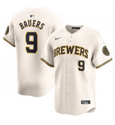 Men Milwaukee Brewers Jake Bauers #9 Ice Cream Stitched Limited Jersey