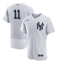 Men New York Yankees 11 Anthony Volpe White Flex Base Stitched Baseball Jersey