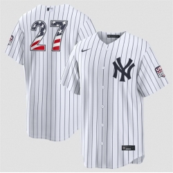 Men New York Yankees  27 Giancarlo Stanton White 2026 USA 250 Fourth of July Home Stadium Stitched Baseball Jersey