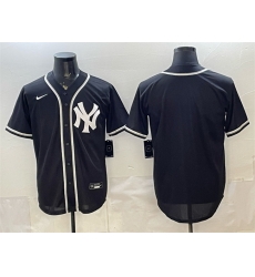 Men New York Yankees Blank 2026 Fashion Replica Black Out Stitched Baseball Jersey Men New York Yankees Blank 2026 Fashion Replica Black Out Stitched Baseball Jersey
