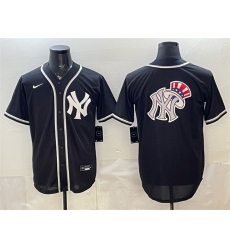 Men New York Yankees Team Big Logo 2026 Fashion Replica Black Out Stitched Baseball Jerseys
