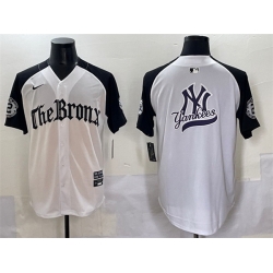 Men New York Yankees Team Big Logo White Black  27Gothic Legacy Edition 27 Vapor Premier Limited Stitched Baseball Jersey 001