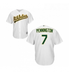 Youth Oakland Athletics 7 Cliff Pennington Replica White Home Cool Base Baseball Jersey Youth Oakland Athletics 7 Cliff Pennington Replica White Home Cool Base Baseball Jersey