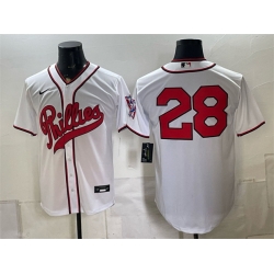Men Philadelphia Phillies  28 Alec Bohm White 2026 Field of Dreams Stadium Stitched Baseball Jersey