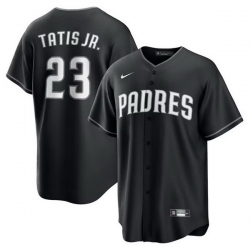 Men San Diego Padres 23 Fernando Tatis Jr  Black Stitched Baseball Jersey