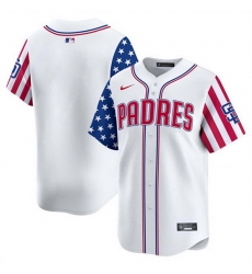 Men San Diego Padres Blank White 2025 Independence Day Vapor Premier Limited Stitched Baseball Jersey Men San Diego Padres Blank White 2025 Independence Day Vapor Premier Limited Stitched Baseball Jersey