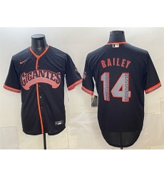 Men San Francisco Giants 14 Patrick Bailey Black 2026 Alternate Stadium Stitched Baseball Jersey Men San Francisco Giants 14 Patrick Bailey Black 2026 Alternate Stadium Stitched Baseball Jersey