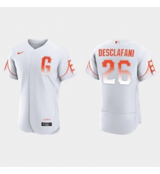 Men San Francisco Giants 26 Anthony Desclafani Men 2021 City Connect Authentic White Jersey