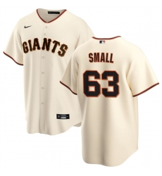 Men San Francisco Giants 63 Ethan Small Cream Cool Base Stitched Baseball Jersey