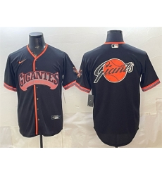 Men San Francisco Giants Team Big Logo Black 2026 Alternate Stadium Stitched Baseball Jersey