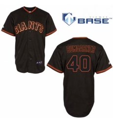 Mens Majestic San Francisco Giants 40 Madison Bumgarner Replica Black Cool Base MLB Jersey