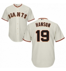 Youth Majestic San Francisco Giants 19 Alen Hanson Authentic Cream Home Cool Base MLB Jersey Youth Majestic San Francisco Giants 19 Alen Hanson Authentic Cream Home Cool Base MLB Jersey