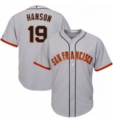 Youth Majestic San Francisco Giants 19 Alen Hanson Authentic Grey Road Cool Base MLB Jersey Youth Majestic San Francisco Giants 19 Alen Hanson Authentic Grey Road Cool Base MLB Jersey