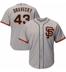 Youth Majestic San Francisco Giants 43 Dave Dravecky Authentic Grey Road 2 Cool Base MLB Jersey Youth Majestic San Francisco Giants 43 Dave Dravecky Authentic Grey Road 2 Cool Base MLB Jersey