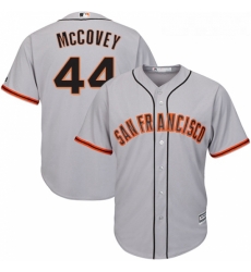 Youth Majestic San Francisco Giants 44 Willie McCovey Replica Grey Road Cool Base MLB Jersey Youth Majestic San Francisco Giants 44 Willie McCovey Replica Grey Road Cool Base MLB Jersey