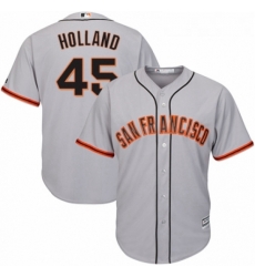 Youth Majestic San Francisco Giants 45 Derek Holland Replica Grey Road Cool Base MLB Jersey Youth Majestic San Francisco Giants 45 Derek Holland Replica Grey Road Cool Base MLB Jersey