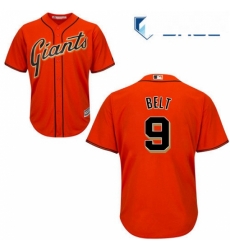 Youth Majestic San Francisco Giants 9 Brandon Belt Replica Orange Alternate Cool Base MLB Jersey Youth Majestic San Francisco Giants 9 Brandon Belt Replica Orange Alternate Cool Base MLB Jersey