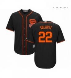 Youth San Francisco Giants 22 Yangervis Solarte Replica Black Alternate Cool Base Baseball Jersey Youth San Francisco Giants 22 Yangervis Solarte Replica Black Alternate Cool Base Baseball Jersey