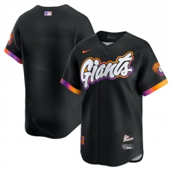 Youth San Francisco Giants Blank Anthracite 2025 City Connect Limited Stitched Baseball Jersey