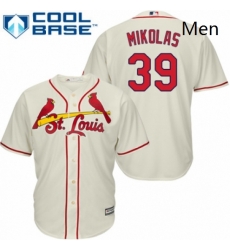 Mens Majestic St Louis Cardinals 39 Miles Mikolas Replica Cream Alternate Cool Base MLB Jersey 