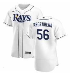 Men Tampa Bay Rays 56 Randy Arozarena Men Nike White Home 2020 Flex Base Player MLB Jersey