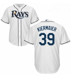 Youth Majestic Tampa Bay Rays 39 Kevin Kiermaier Replica White Home Cool Base MLB Jersey