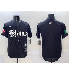 Men Texas Rangers Blank Black Mexico 2025 Vapor Premier Limited