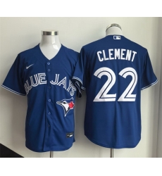 Men Toronto Blue Jays 22 Ernie Clement Blue 2025 Cool Base Stitched Baseball Jersey