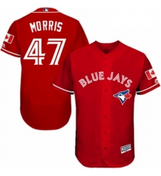 Mens Majestic Toronto Blue Jays 47 Jack Morris Scarlet Alternate Flex Base Authentic Collection MLB Jersey