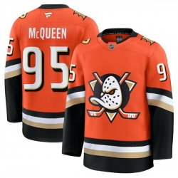 Men Anaheim Ducks 95 Roger McQueen Orange 2024 25 Home Stitched Hockey Jersey